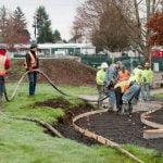 getting ready to pour concrete on the job site