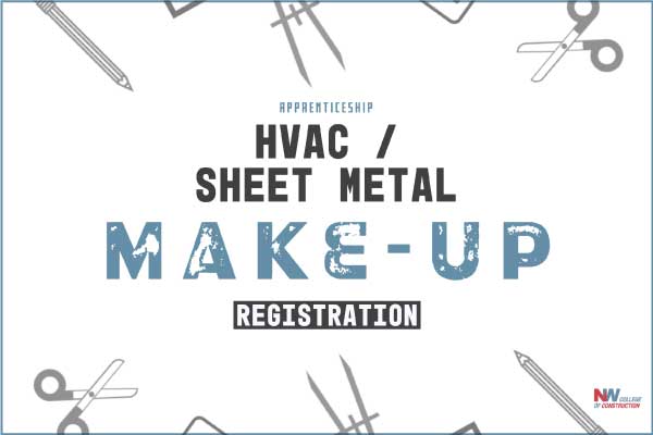HVAC / Sheet Metal make-up registration at nwcoc
