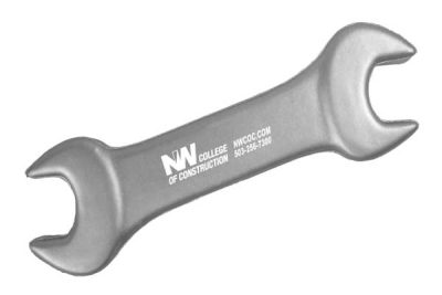 Photo of an NWCOC-branded squishie wrench