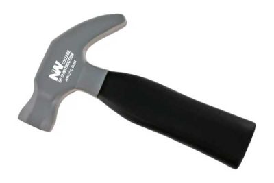 Photo of an NWCOC-branded squish hammer